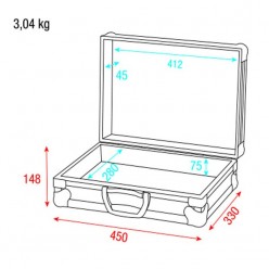 Showgear D7491B Universal Foam Case 1